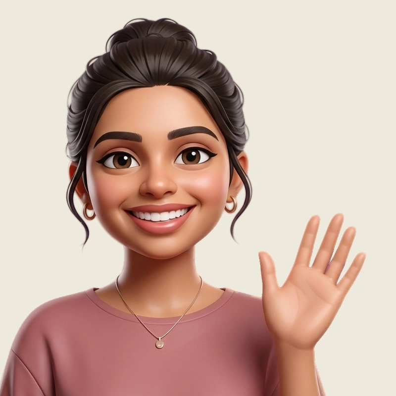 Illustrated portrait of Vishalini